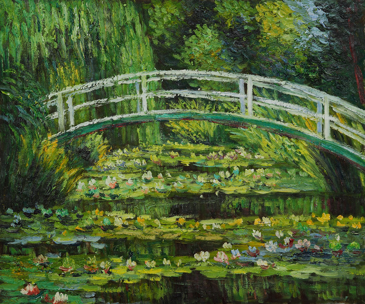 Japanese Bridge by Claude Monet